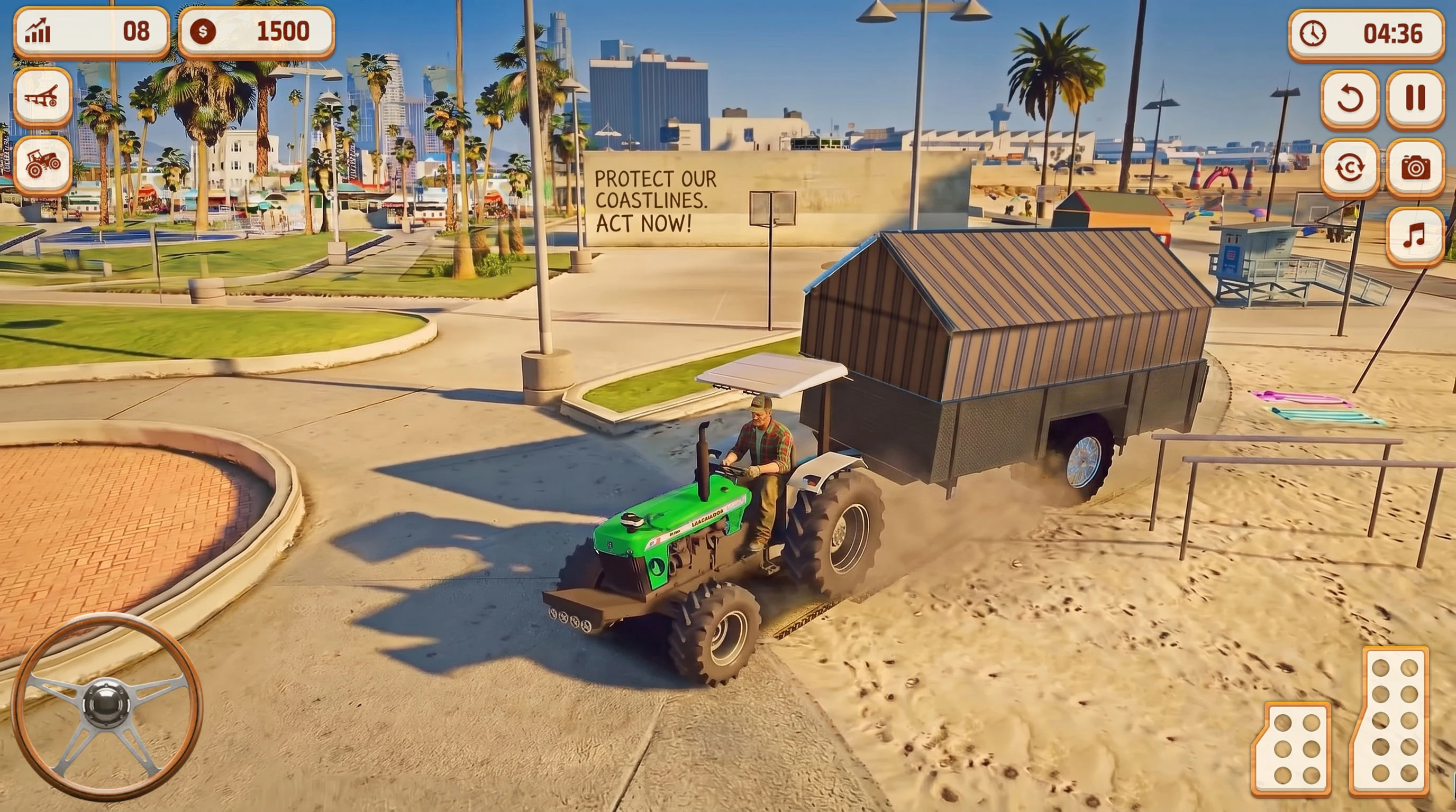 Indian Tractor Game Farming 3d screenshot