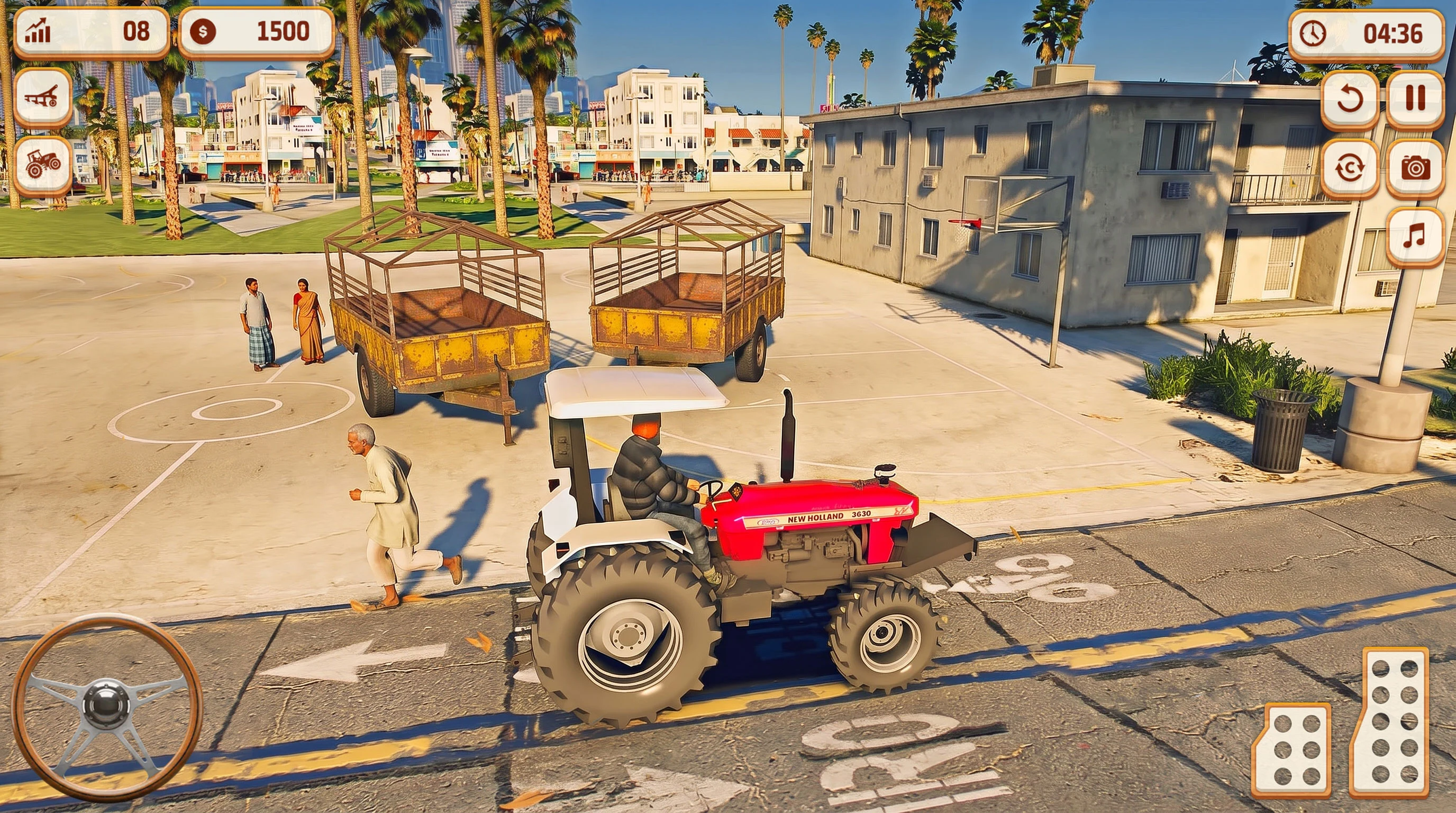 Indian Tractor Game Farming 3d screenshot
