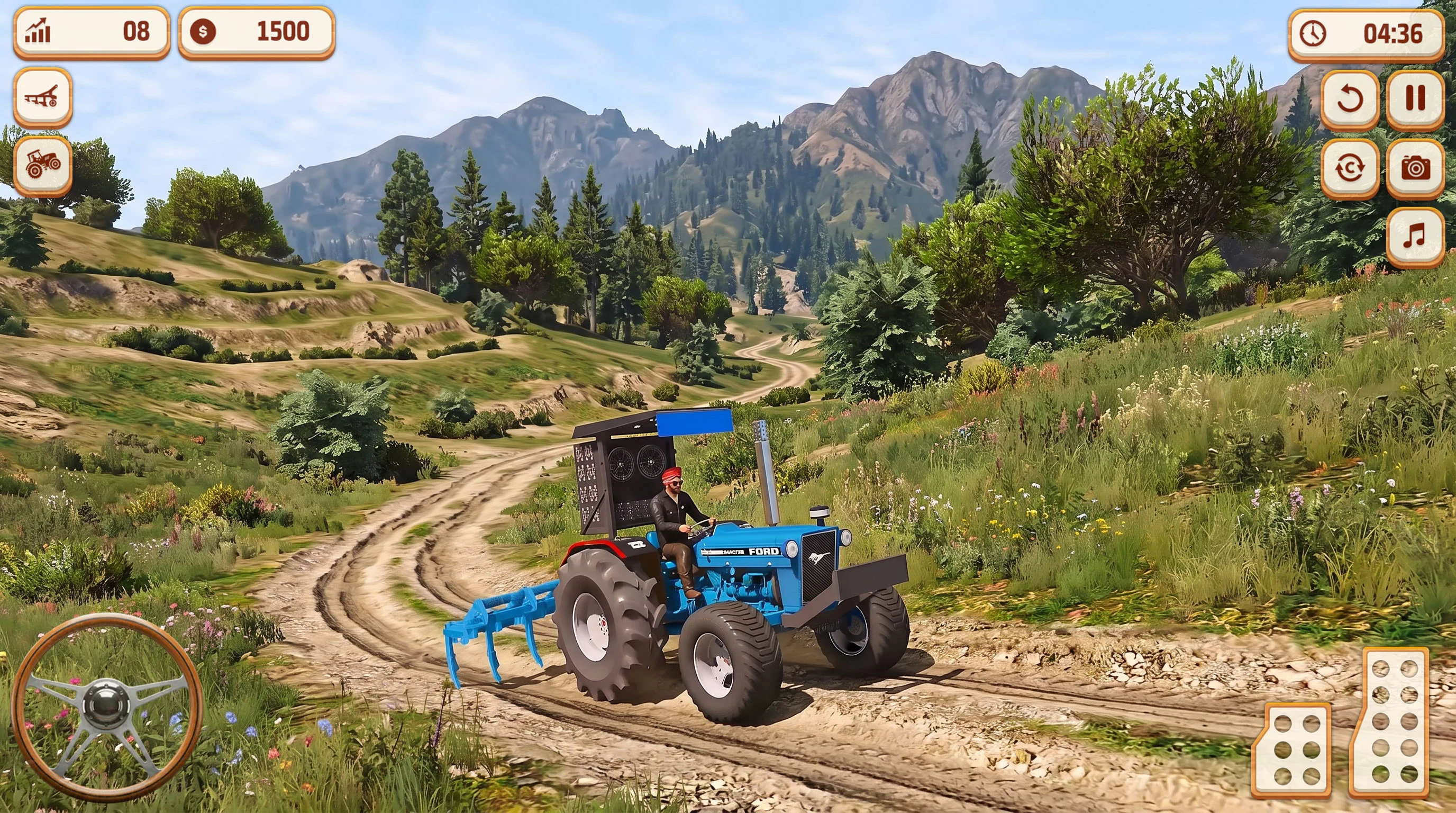Indian Tractor Game Farming 3d screenshot