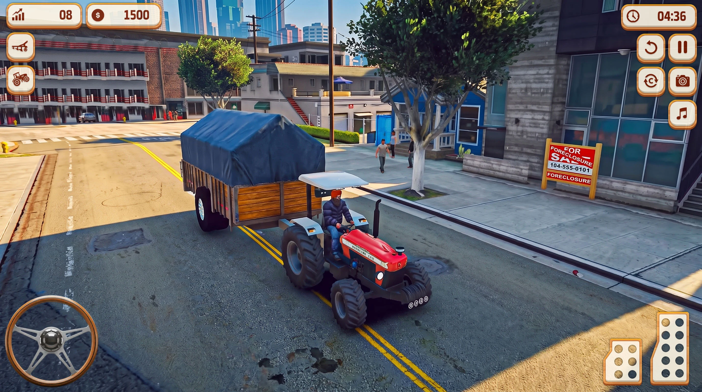 Indian Tractor Game Farming 3d screenshot